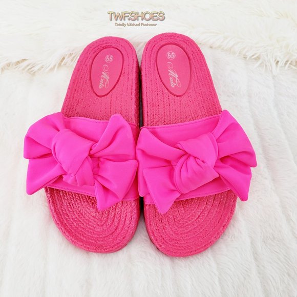 Women's Pink Slide Sandals - Picture 8 of 9